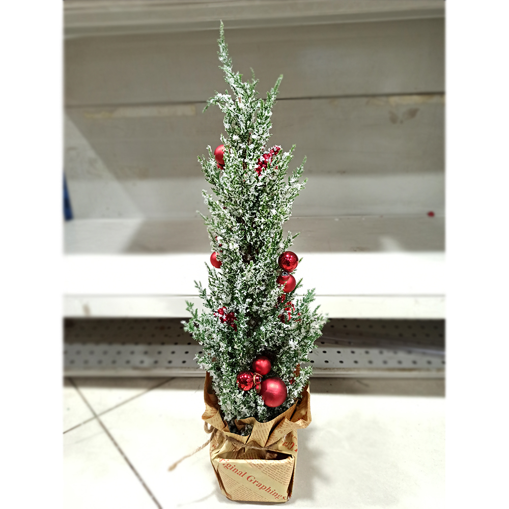 Christmas Table Tree With Bauble 1'8"