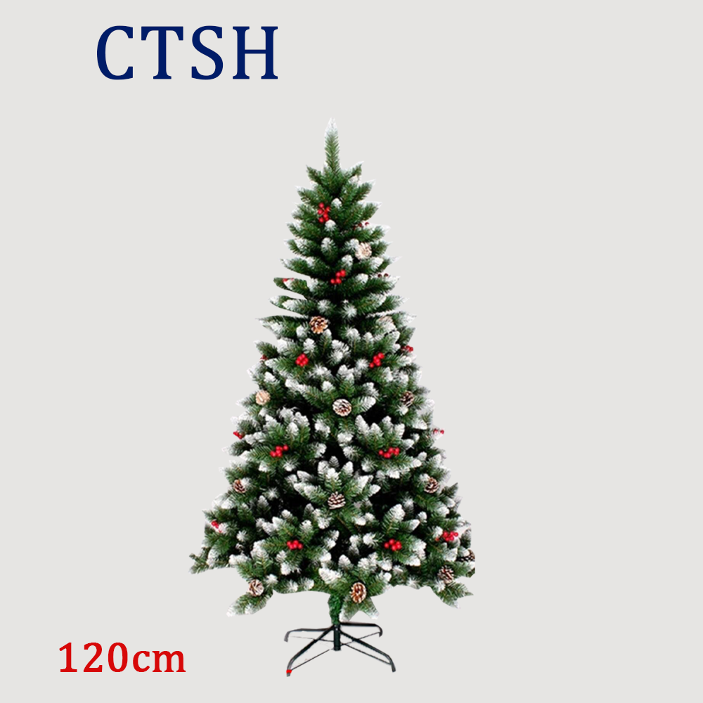Christmas Tree Red Pine Cones CTSH 120 cm