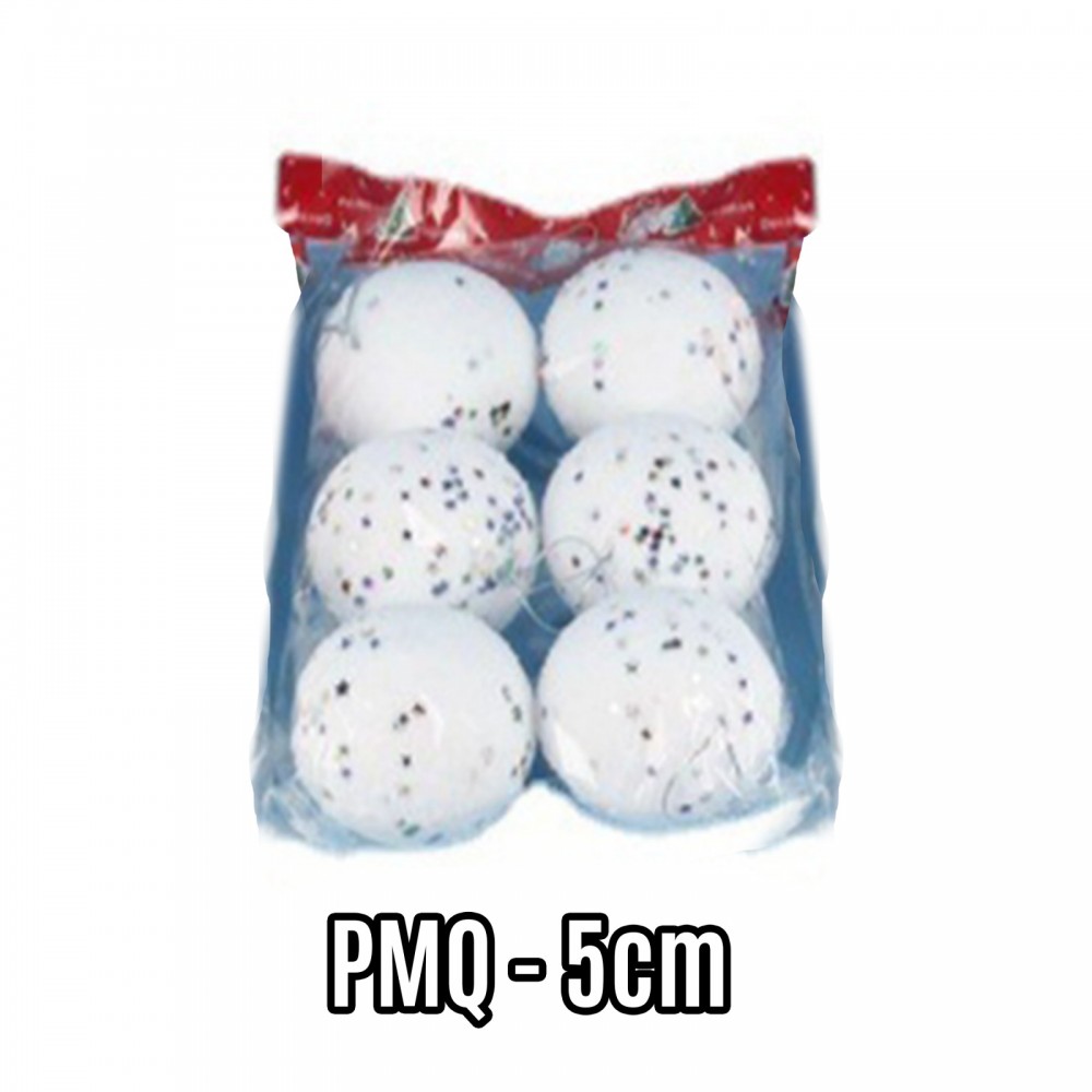 Christmas Decorative Balls 5cm 6pcs PMQ5