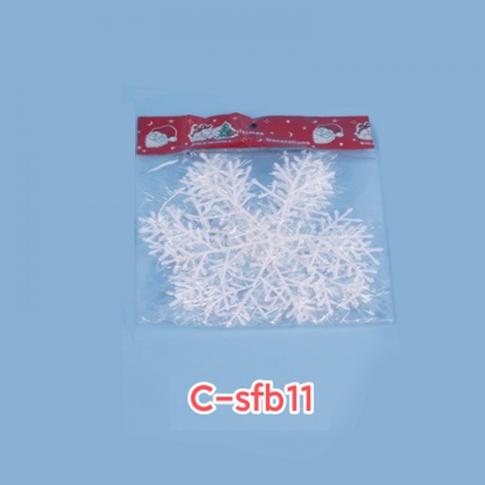 Christmas Decorative Snowflake 11cm Csfb 3pcs