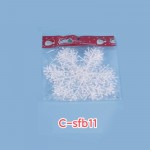 Christmas Decorative Snowflake 11cm Csfb 3pcs