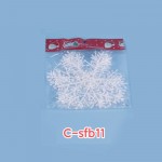 Christmas Decorative Snowflake 11cm Csfb 3pcs