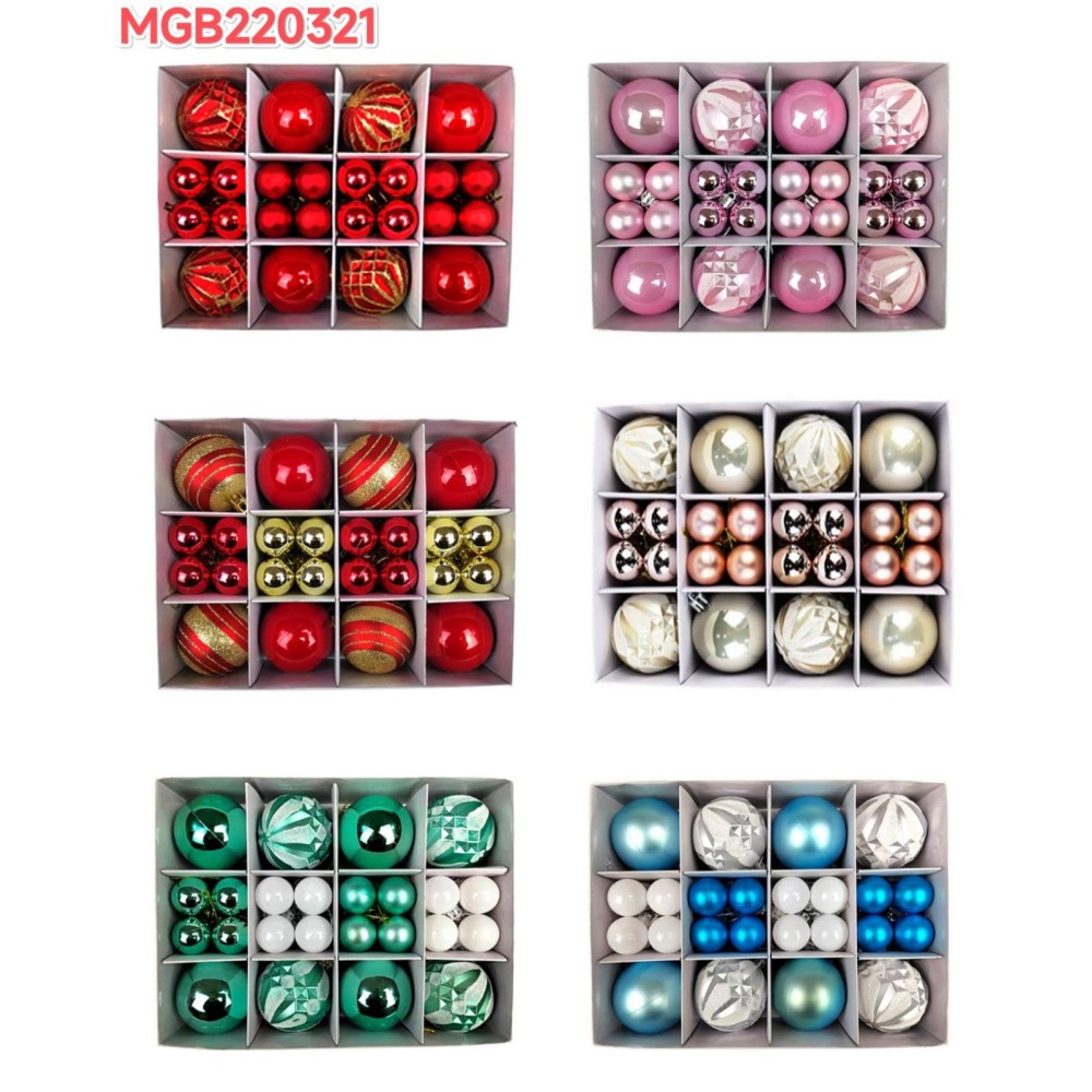 Easy Life Christmas Decorative Balls 40 Pack MGB220321