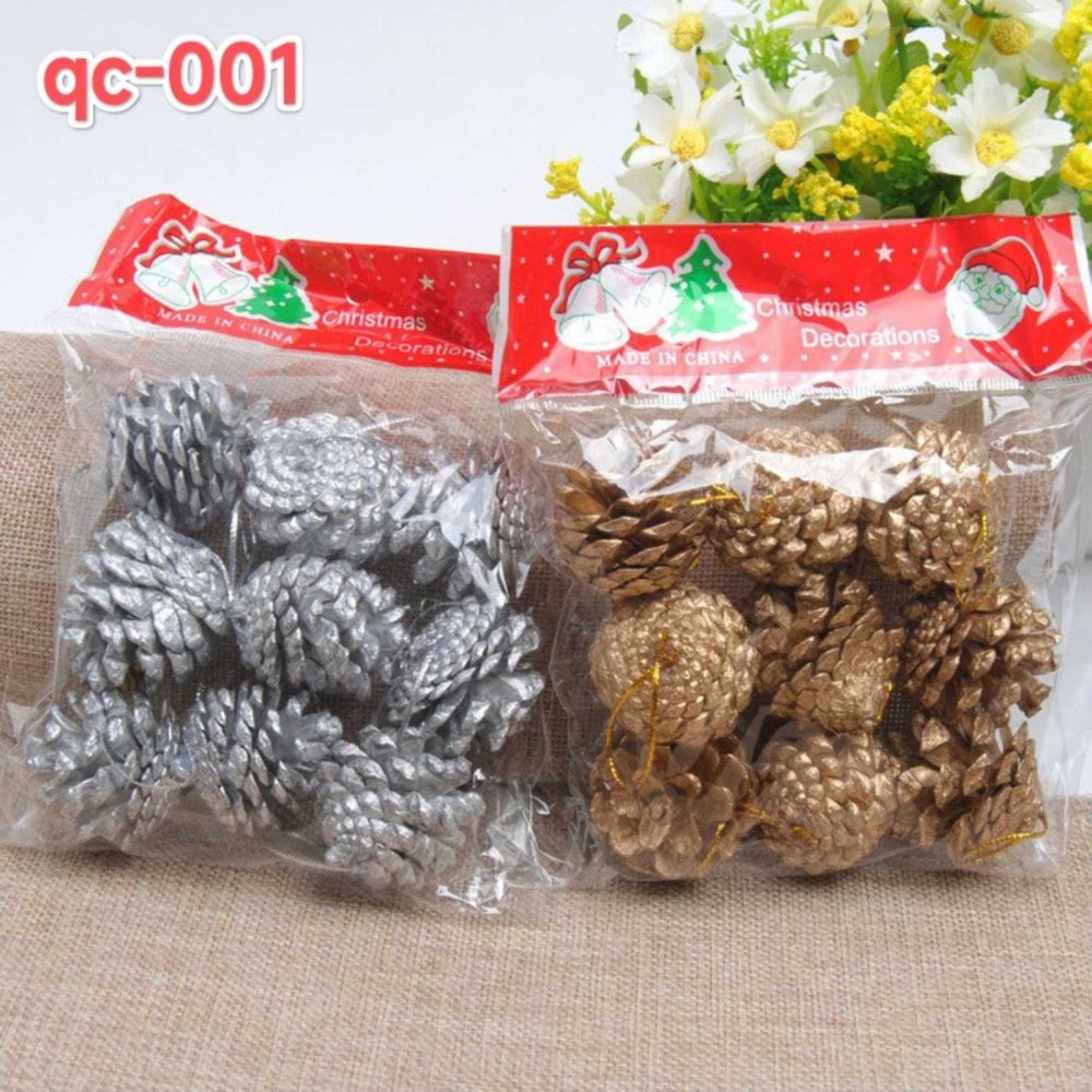 Easy Life Christmas Decorative Pine Cones 9 Pack QC001