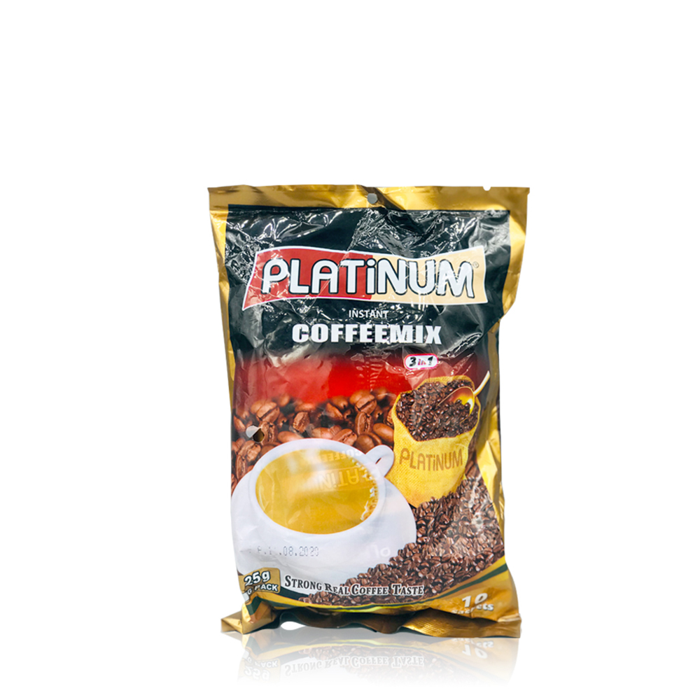 Platinum 3 in 1 Instant Coffeemix Strong Real Coffee Taste 10's 250g