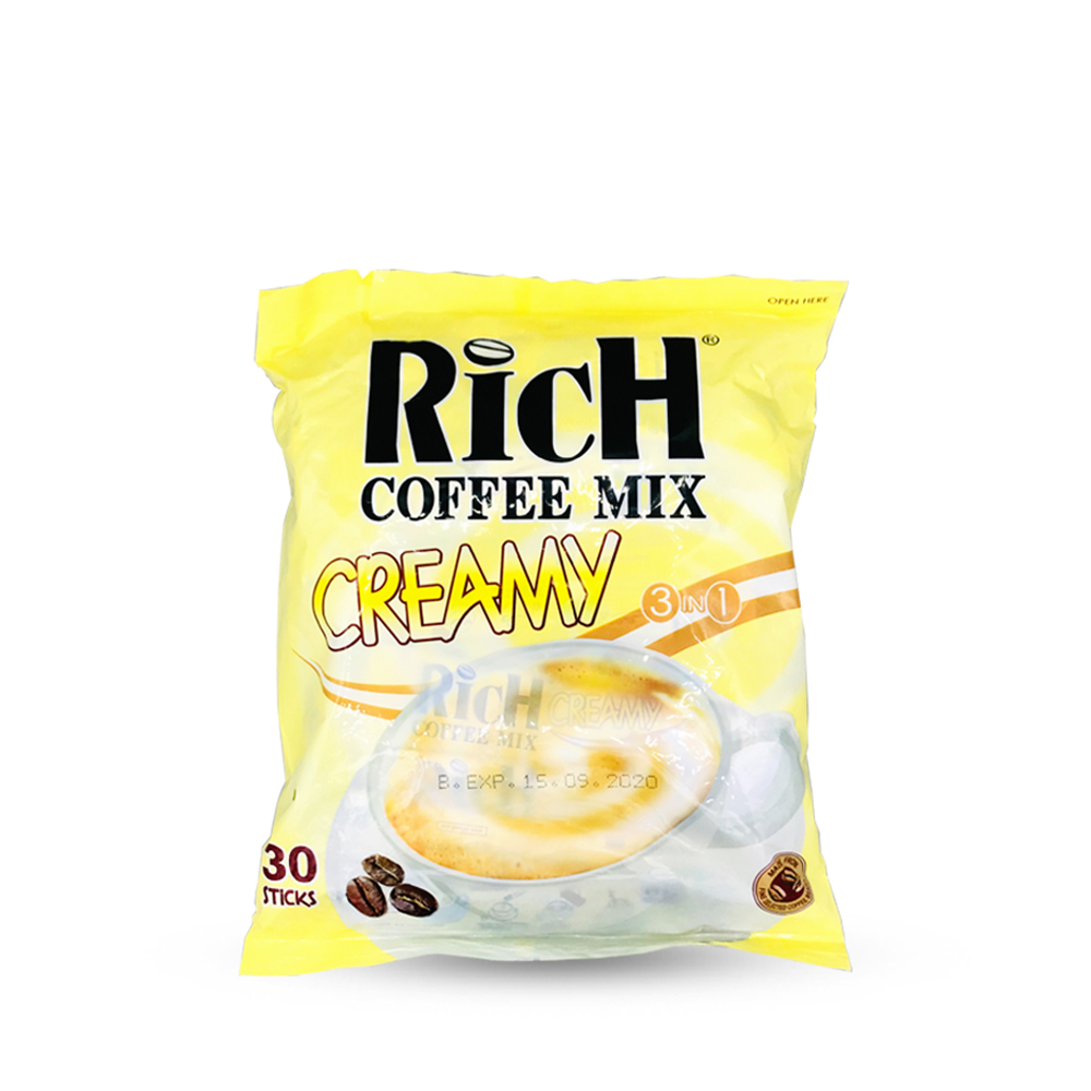 Rich 3 in 1 Instant Coffeemix Creamy 30's 540g