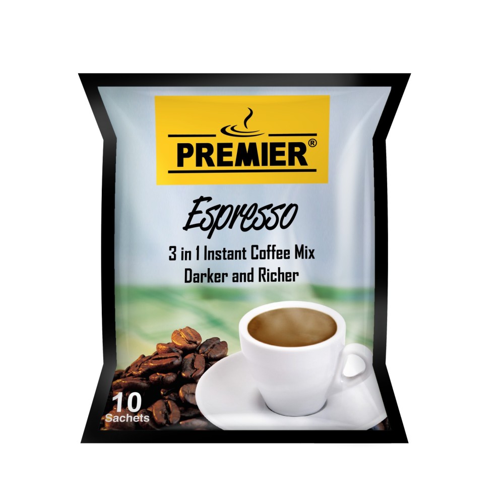 Premier 3 in 1 Instant Coffeemix Espresso 10's 180g
