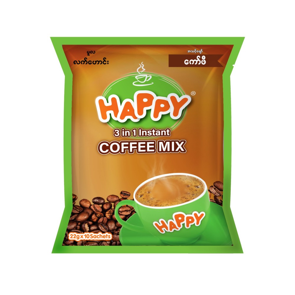 Happy 3 in 1 Instant Coffeemix 750g