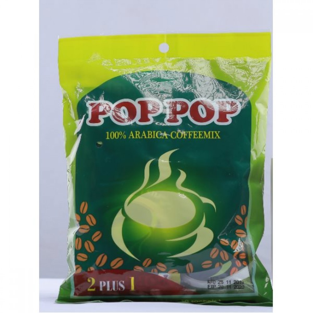 Pop Pop 2 Plus 1 100% Arabica Coffeemix  30's 690g