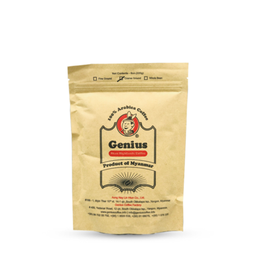 Genius 100% Arabica Coffee Coarse Ground 220g