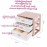 Easy Life Underwear Storage 3 Drawers Box. Size - 34 x 24 x 33cm