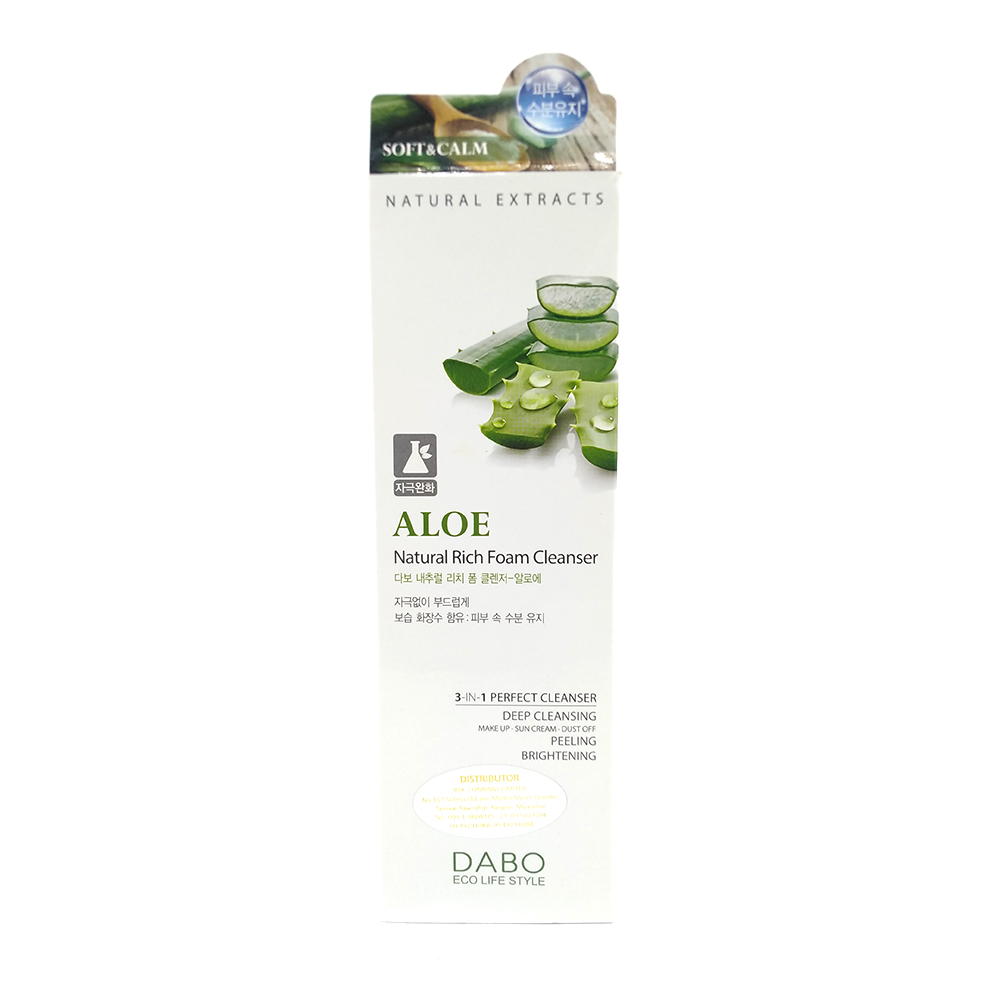 Dabo Aloe Natural Rich Foam Cleanser 180ml