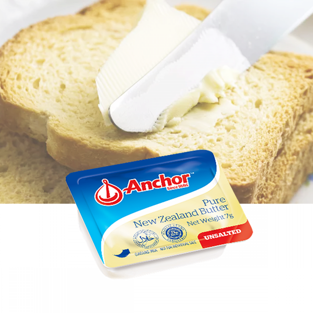 Anchor Butter Unsalted Minidish 7gm 10's