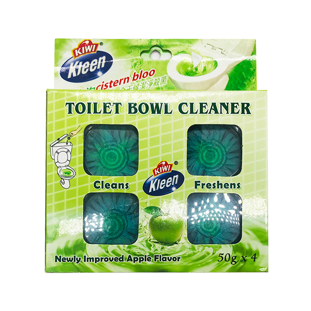 Kiwi Kjeen Toilet Bowl Cleanser Apple Flavour 4's 200g