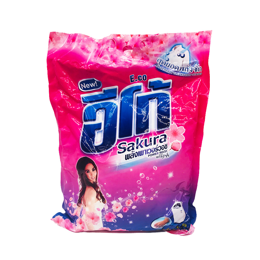 E.Co  Laundry Detergent Powder Sakura 2700g