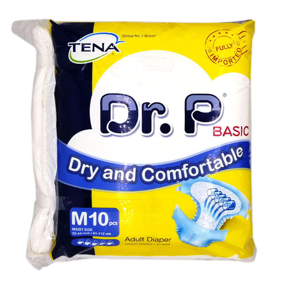 Dr.P Adult Diaper Dry And Comfortable M 10's