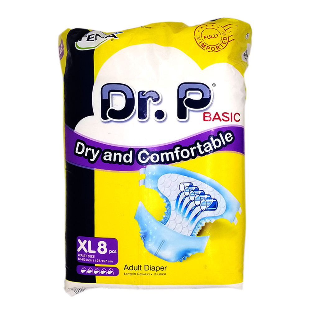 Dr.P Adult Diaper Dry And Comfortable XL 8's