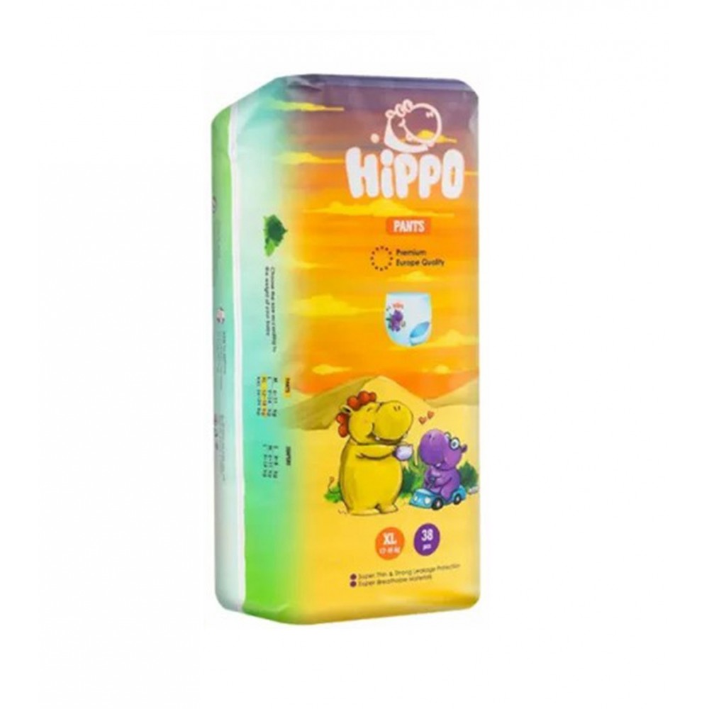 Hippo Baby Diapers Jumbo Pants XL 38pcs