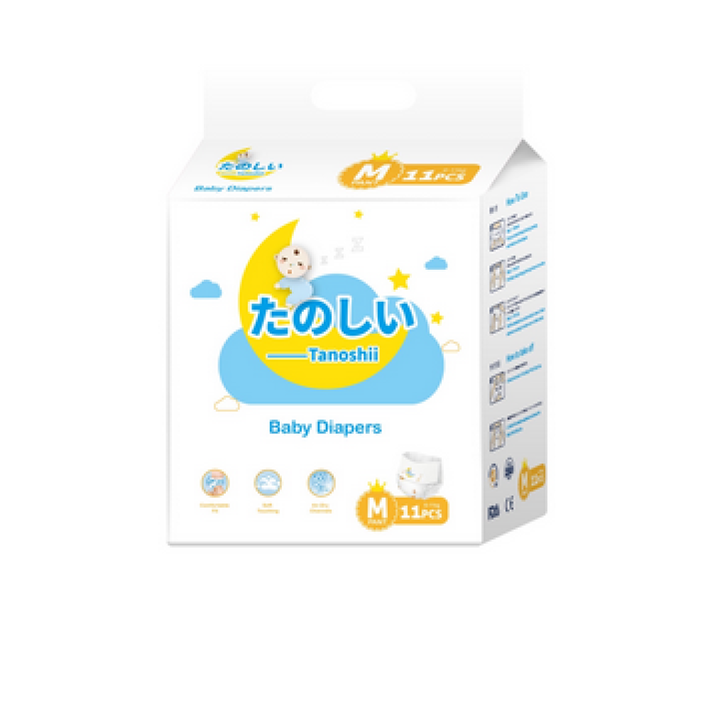 Tanoshii Baby Diaper M Pant 11 Pcs (6-11kg)