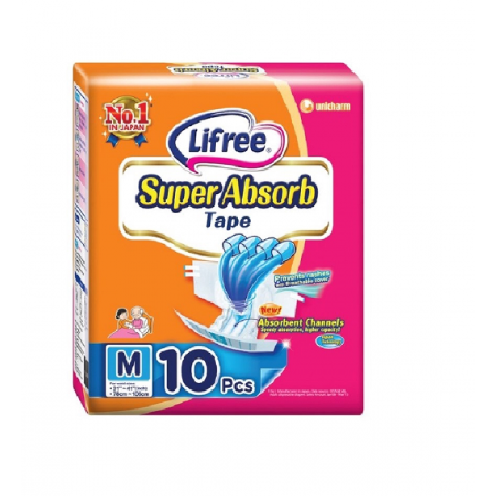 Lifree Super Absorbent Tape M 10Pcs