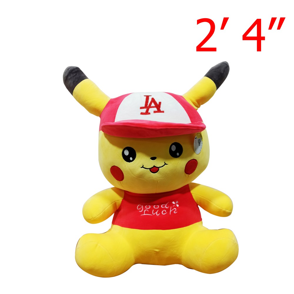 Pikachu Character Doll With Hat 2' 4"