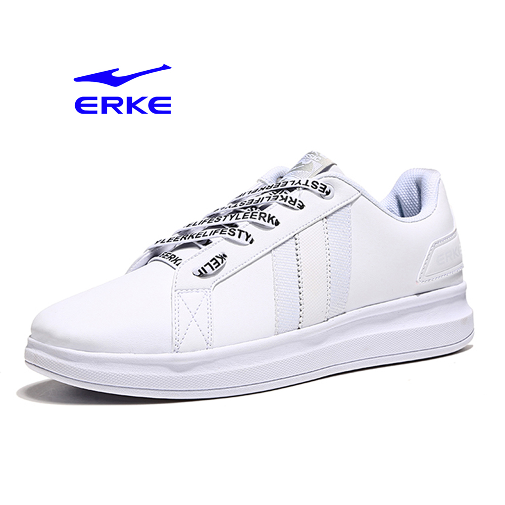 Erke Men Skateboard Shoes No-51118401114-002 White Size-43