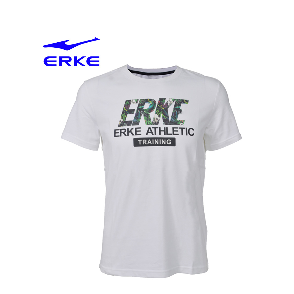 Erke Men Crew Neck T Shirt S/S No-11217219196-021 White Size-M