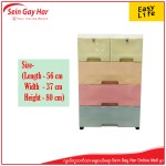 Easy Life Plastic Drawer 4 Storages+1 (56x37x80)