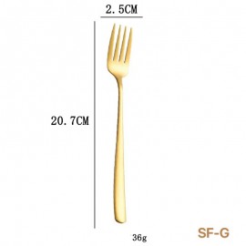 304 Stainless Steel Fork Gold SF-G