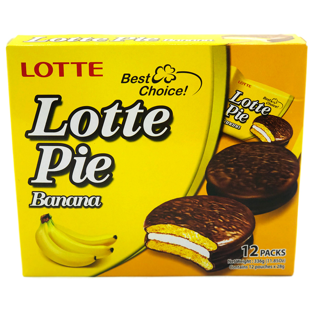 Lotte Pie Banana 12's 336g