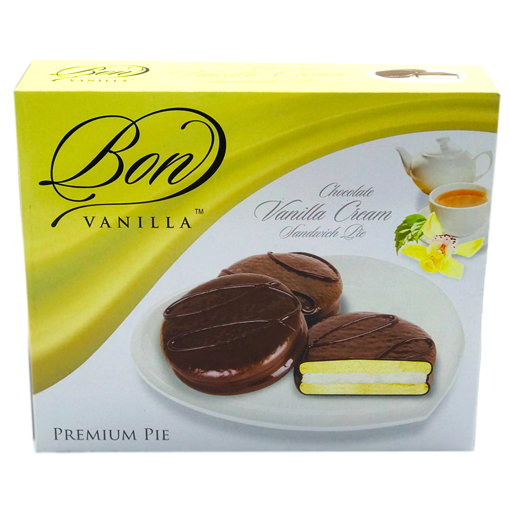 Bon Vanilla Pie Chocolate Vanilla Cream Sandwich 260g