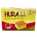 Hura Deli Layer Cake Milk Strawberry Flavour 12's 336g