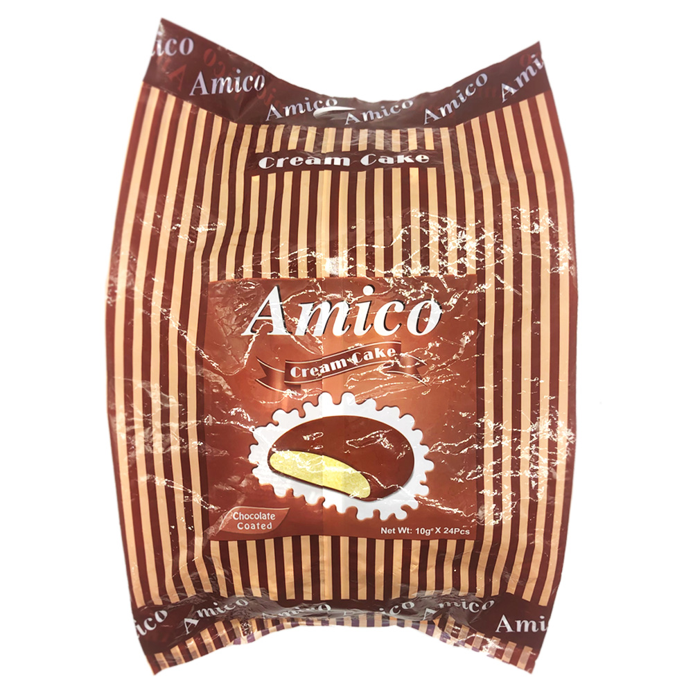 Good Morning Amico Cream Cake Chocolate Coated 24's 240g