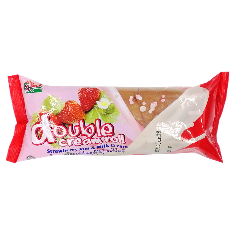 Good Morning Double Cream Roll Strawberry 60g