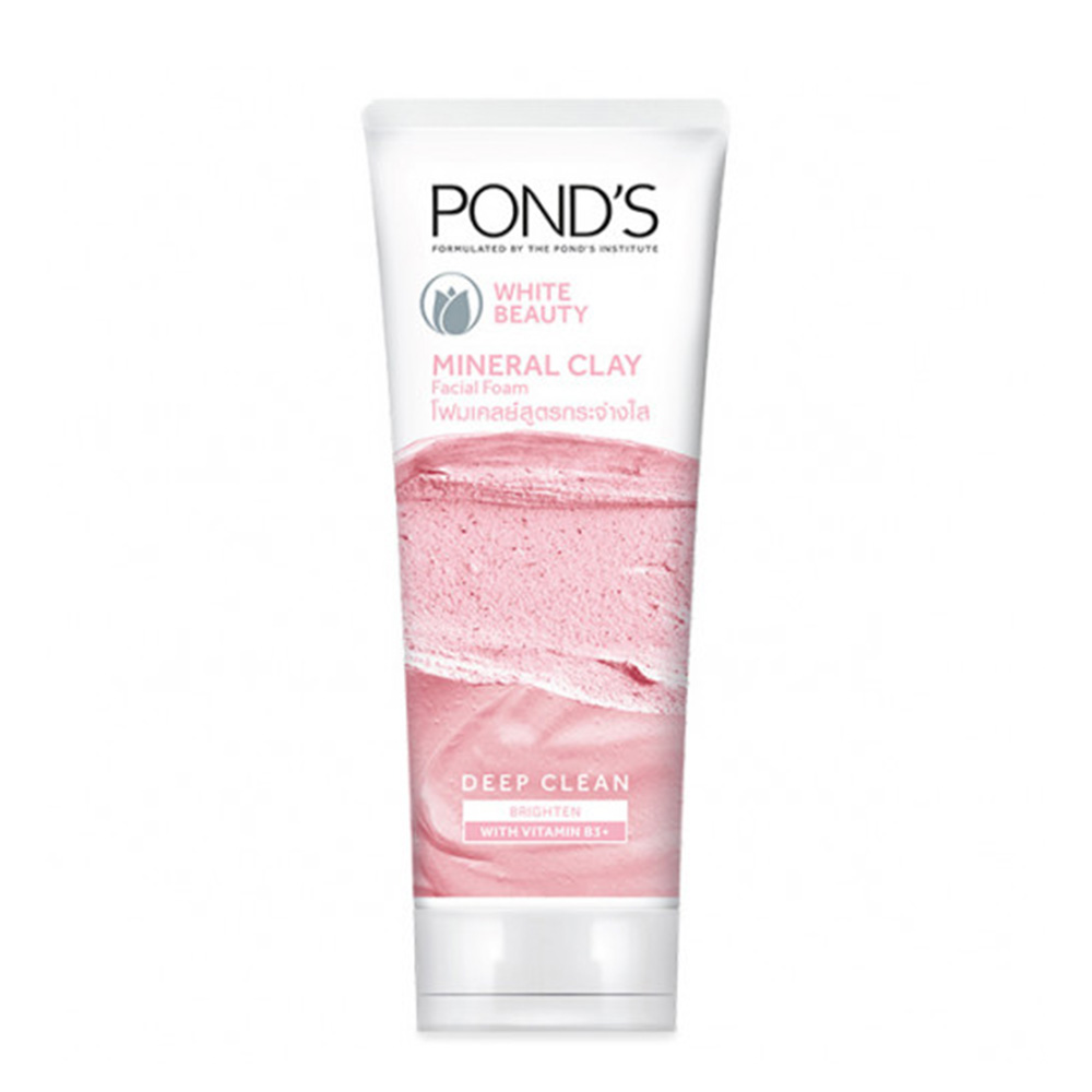 Pond's Mineral Clay Facial Foam Brighten With Vitamin B3+ 40g