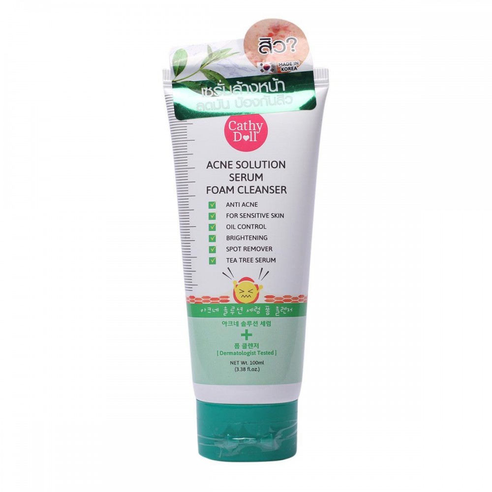 Cathy Doll Acne Solution Serum Foam Cleanser (100ml)