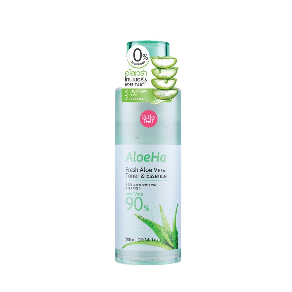 Cathy Doll Aloe Ha Fresh Aloe Vera Toner&Essence 300 ml