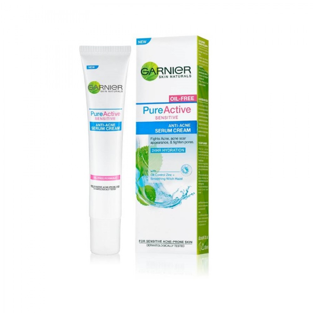 Garnier Pure Sensitive Anti Acne Serum Cream 30ml