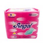 Angel Sanitary Napkin Clear Dry Comfortable Wing Perforated Day 10's