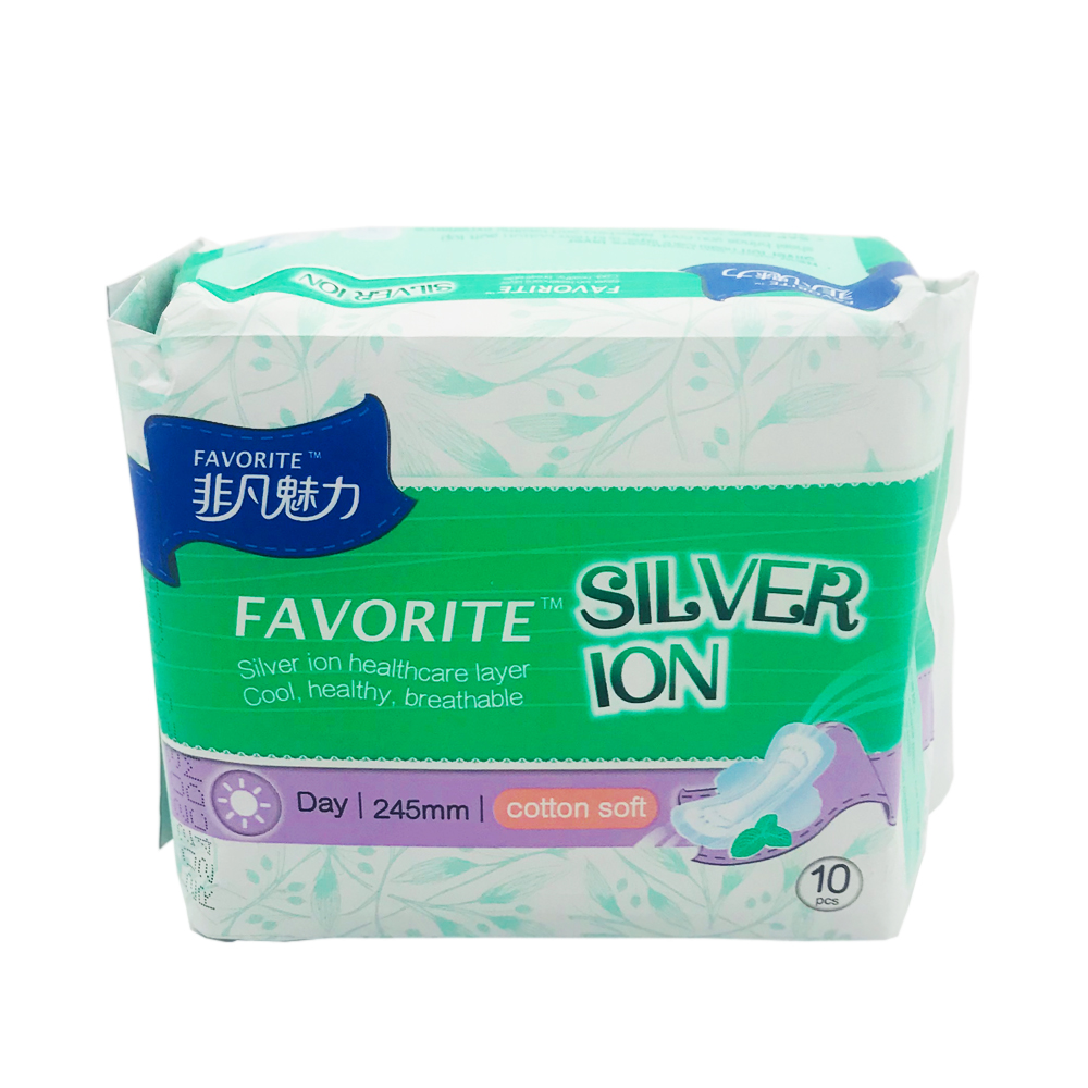 Favorite Sanitary Napkin Cotton Soft Ultra Thin Wing Day 10's