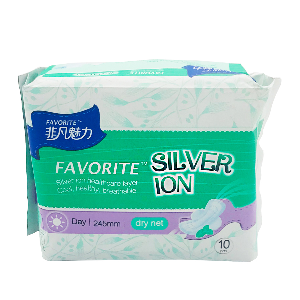 Favorite Sanitary Napkin Dry Net Ultra Thin Wing Day 10's