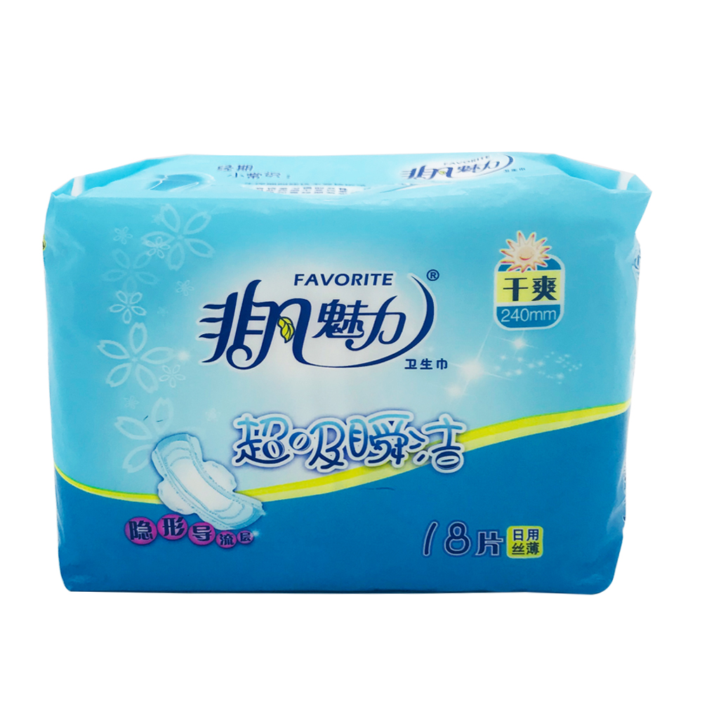 Favorite Sanitary Napkin Wing Day 240mm 18's