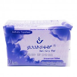 Good Care Sanitary Napkin Ultra Thin Super Long Wing Night 10's
