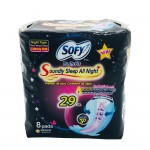 Sofy Body Fit Sanitary Napkin Wing Cotton Night 29cm 8's