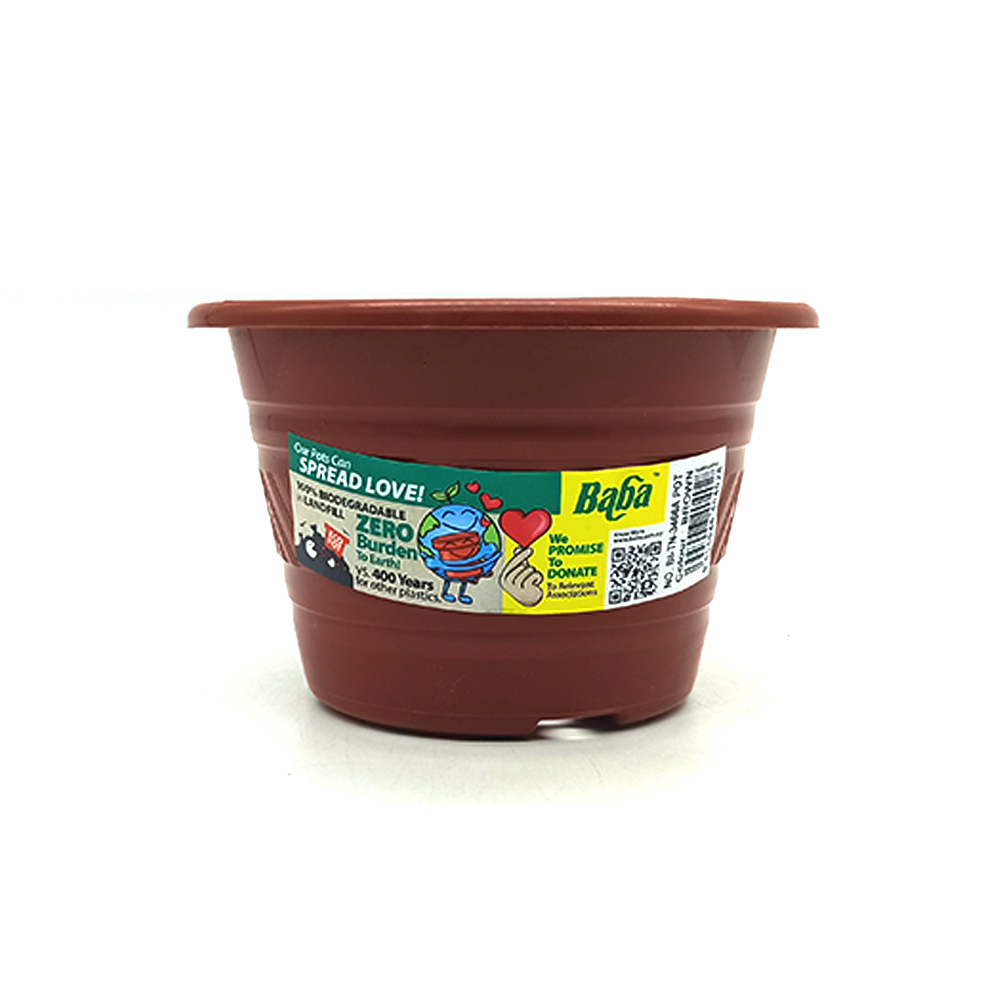 Ba Ba Flower Pot BI TN-3466A Brown