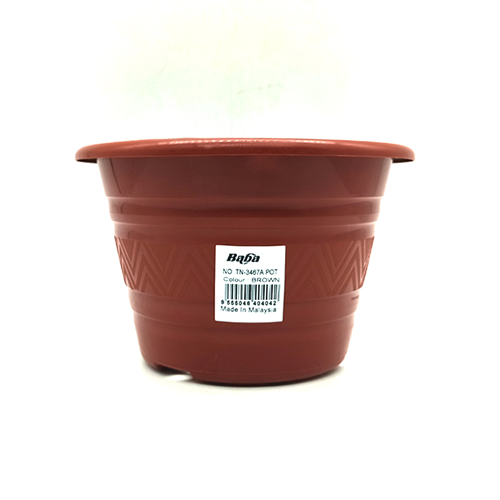 Ba Ba Flower Pot TN-3467A Brown