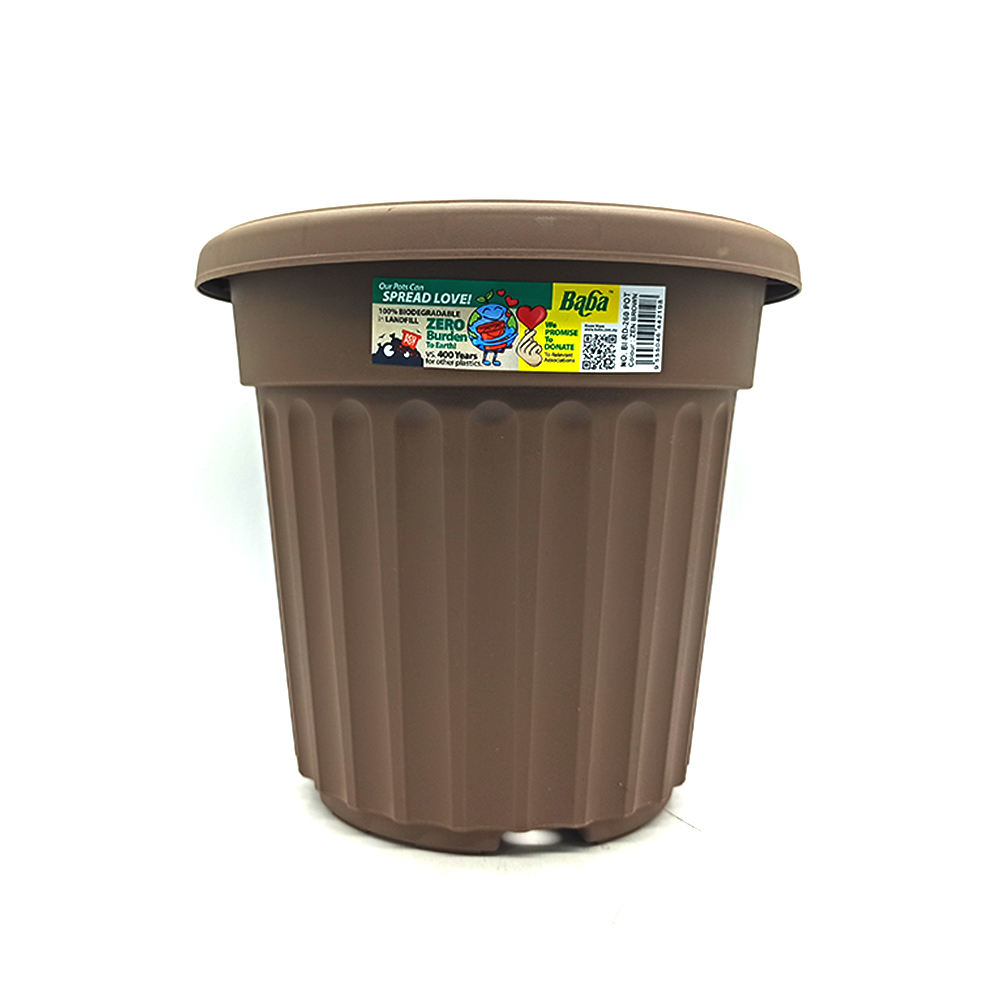 Ba Ba Flower Pot BI-RD-260 Zen Brown