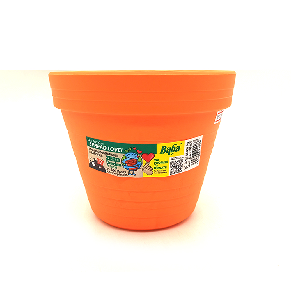 Ba Ba Flower Candy Pot BI-203 Blaze Orange