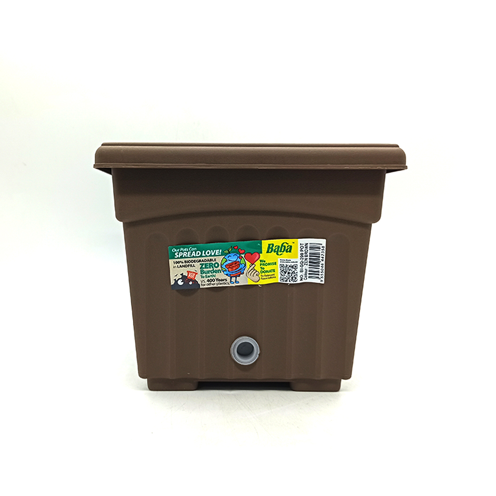 Ba Ba Flower Pot BI-SQ-200 Zen Brown