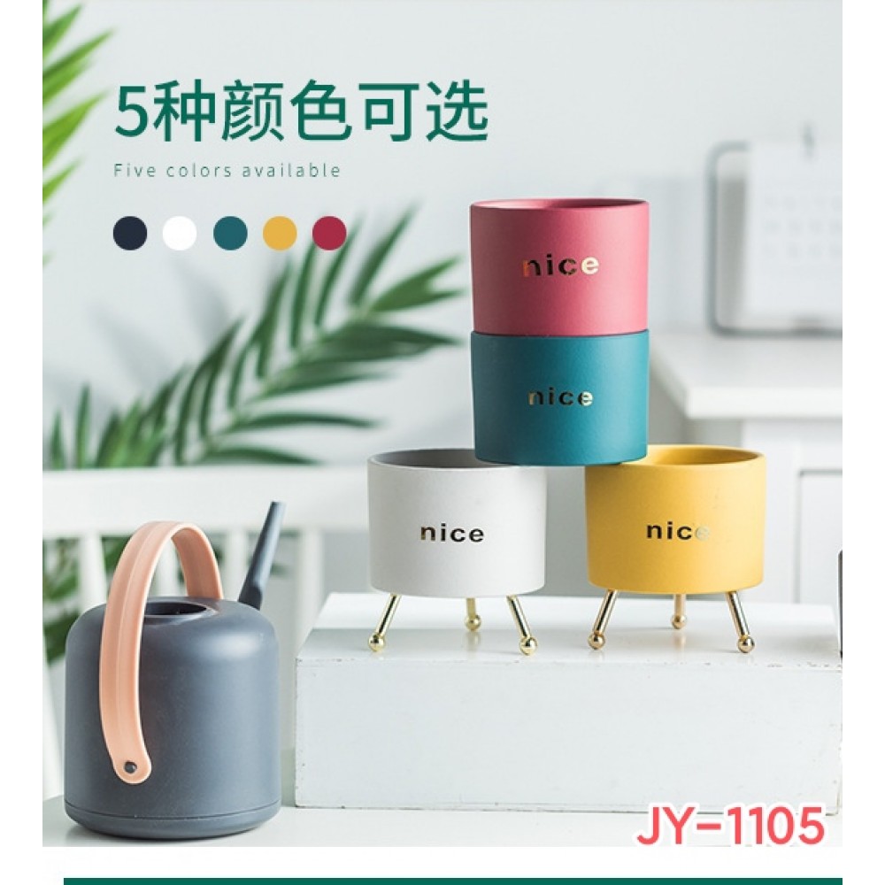 Easy Life Ceramic Plant Pot with holder JY-1105